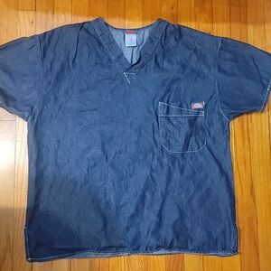 Dickie Denim Scrub Shirt